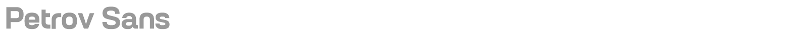 Petrov Sans font preview