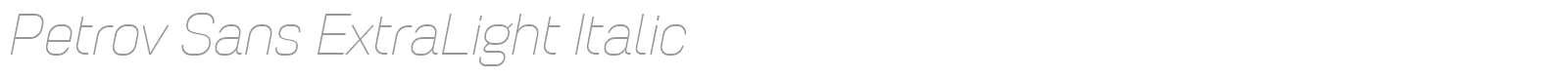 Petrov Sans font preview