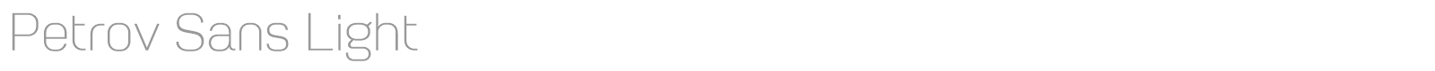 Petrov Sans font preview