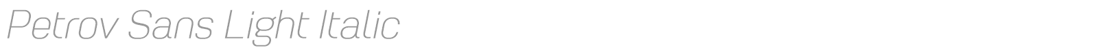 Petrov Sans font preview