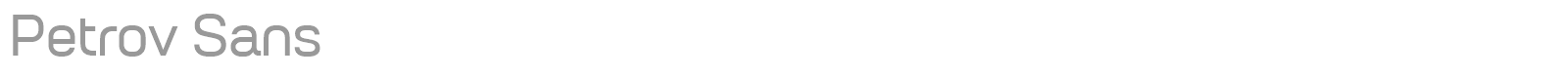 Petrov Sans font preview