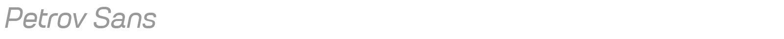 Petrov Sans font preview