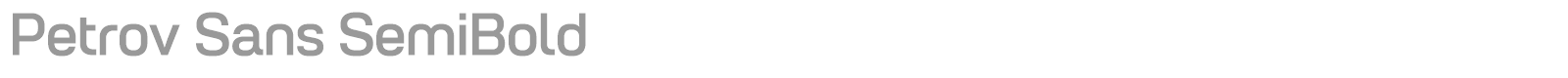 Petrov Sans font preview