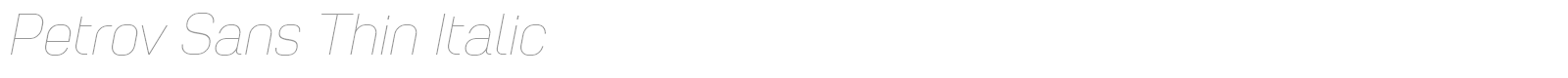Petrov Sans font preview