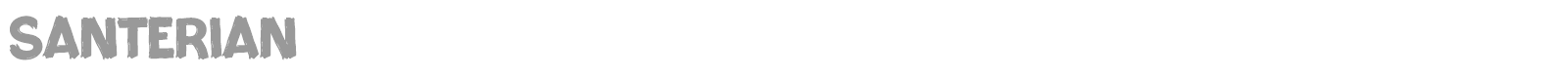 Santerian font preview