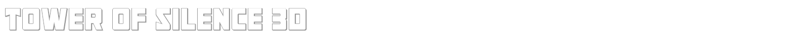 Tower of Silence font preview