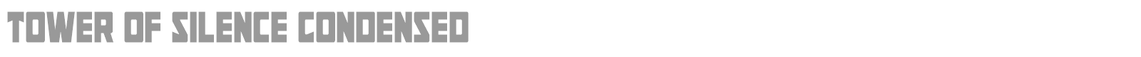 Tower of Silence font preview