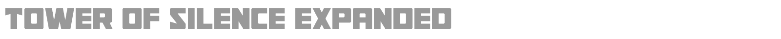 Tower of Silence font preview