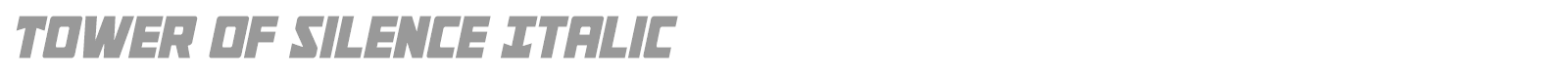 Tower of Silence font preview