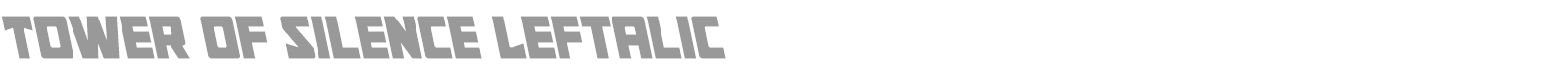 Tower of Silence font preview