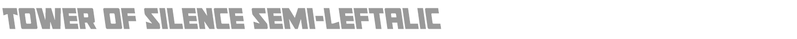 Tower of Silence font preview