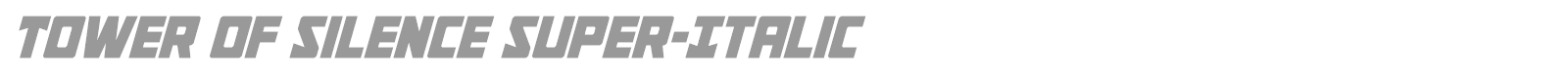 Tower of Silence font preview