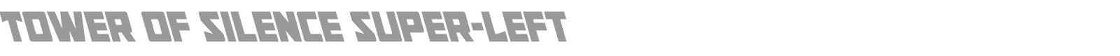 Tower of Silence font preview