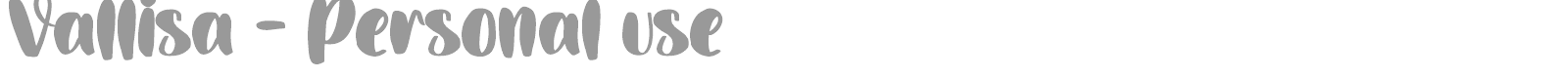 Vallisa font preview