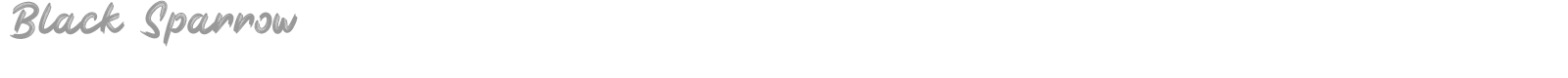 Black Sparrow font preview