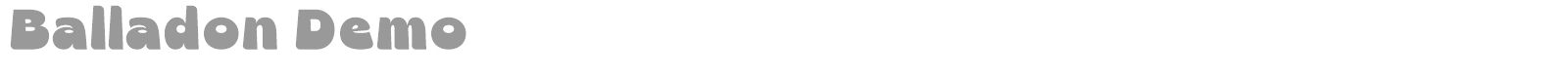 Balladon font preview
