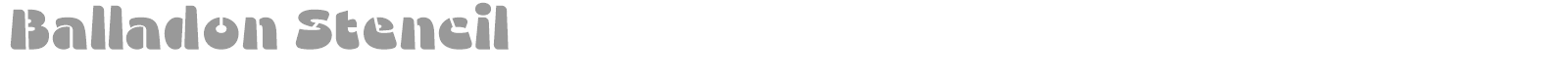 Balladon font preview