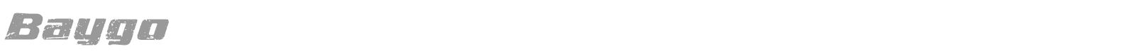 Baygo font preview