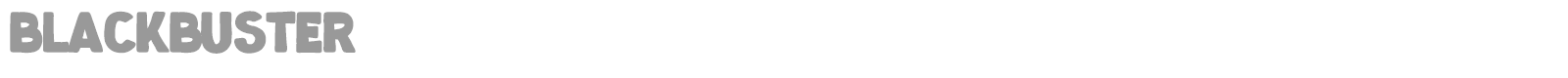 Blackbuster font preview
