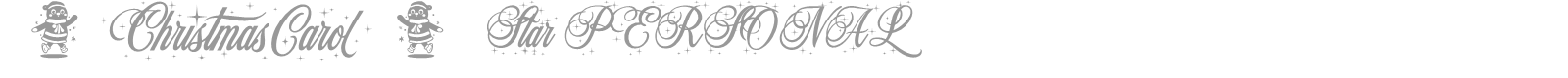 Christmas Carol font preview