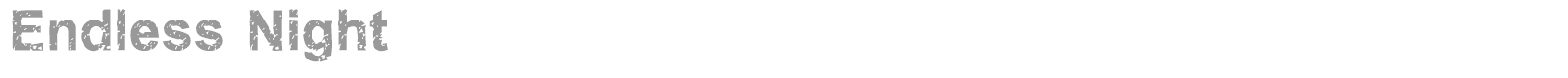 Endless Night font preview