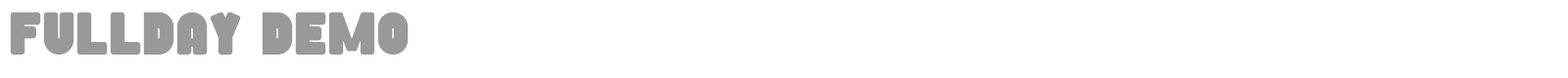 Fullday font preview