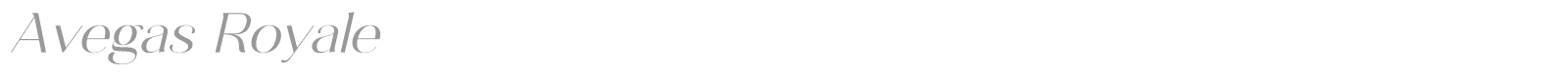 Avegas Royale font preview