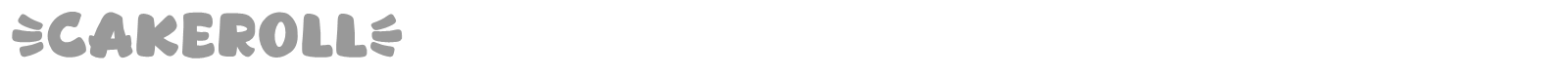 Cakeroll font preview