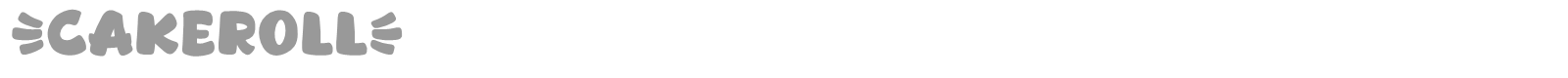 Cakeroll font preview