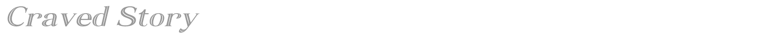 Craved Story font preview
