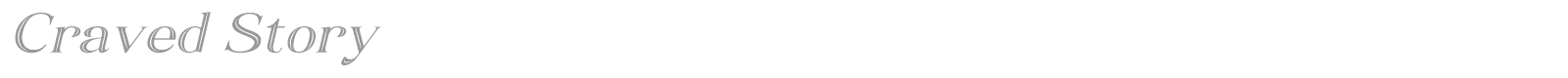 Craved Story font preview