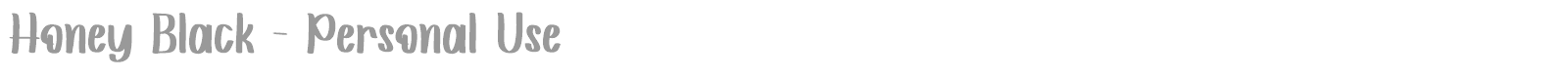 Honey Black font preview