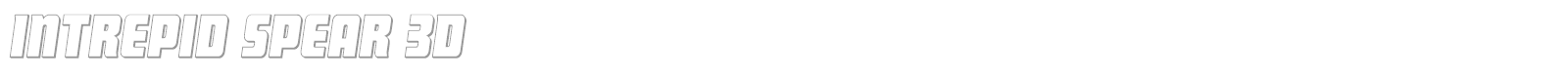 Intrepid Spear font preview