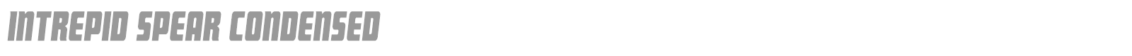 Intrepid Spear font preview