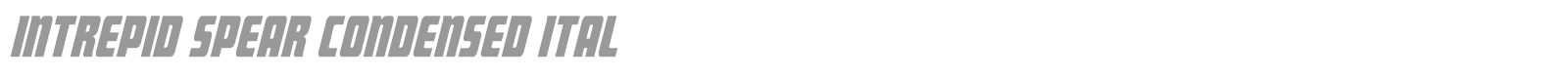 Intrepid Spear font preview
