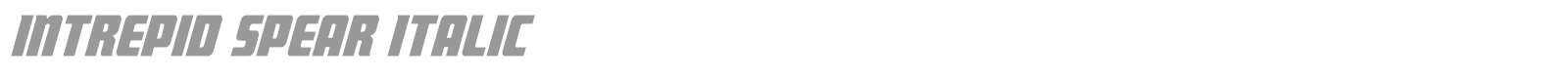 Intrepid Spear font preview