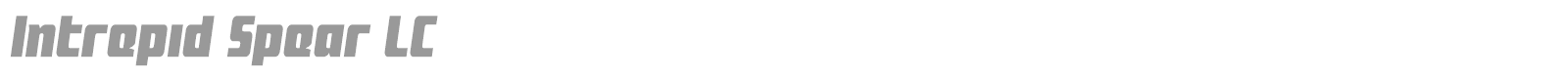 Intrepid Spear font preview
