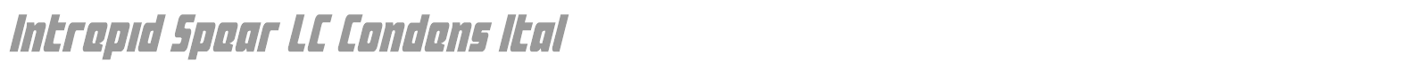 Intrepid Spear font preview