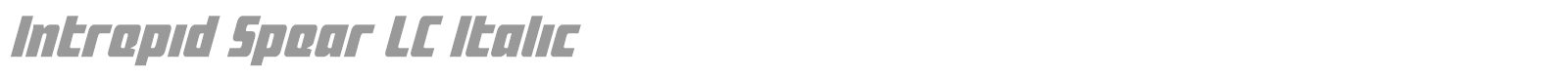 Intrepid Spear font preview