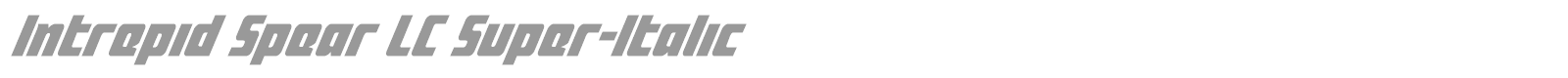 Intrepid Spear font preview