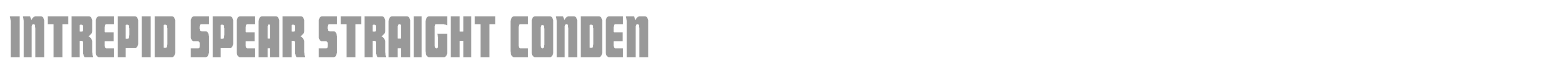 Intrepid Spear font preview