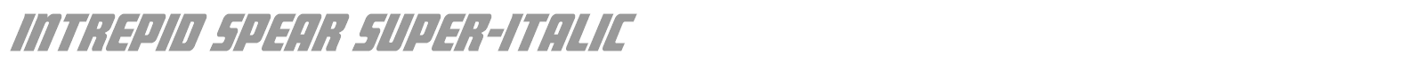 Intrepid Spear font preview