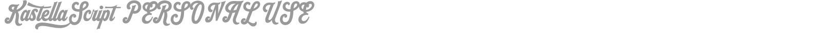 Kastella Script font preview