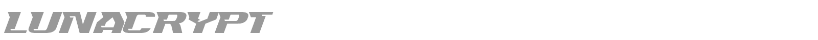 Lunacrypt font preview