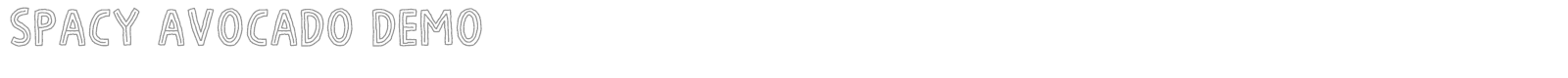 Spacy Avocado font preview