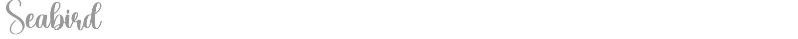Seabird font preview
