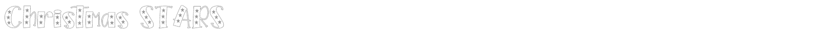Christmas Stars font preview