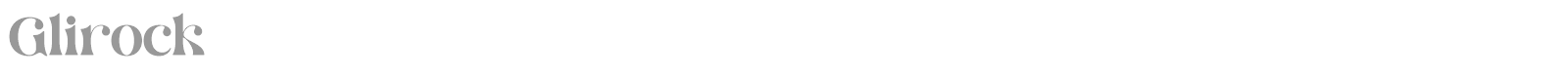 Glirock font preview