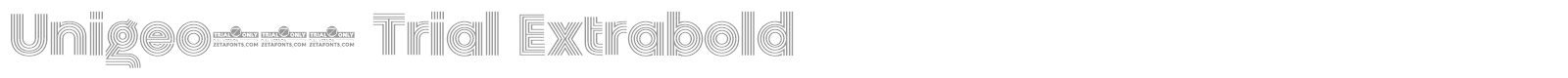 Unigeo font preview