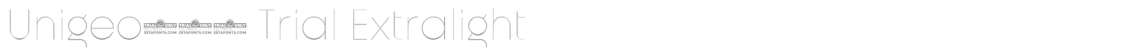 Unigeo font preview